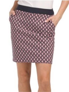 NWOT Navy & Pink Print Women's Golf Skort.